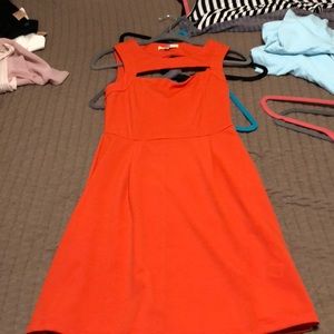 Red Orange Dress